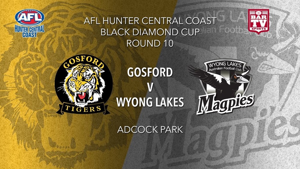 AFL HCC Round 10 - Cup - Gosford Tigers v Wyong Lakes Magpies Slate Image