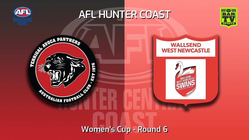 MINI GAME: AFL Hunter Central Coast Round 6 - Women's Plate - Terrigal Avoca Panthers v Wallsend - West Newcastle  Slate Image