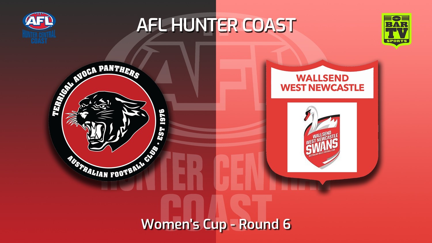 MINI GAME: AFL Hunter Central Coast Round 6 - Women's Plate - Terrigal Avoca Panthers v Wallsend - West Newcastle  Slate Image