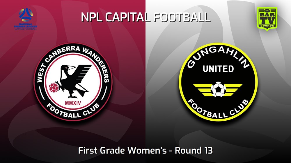 230709-Capital Womens Round 9 - West Canberra Wanderers FC (women) v Gungahlin United FC (women) Slate Image