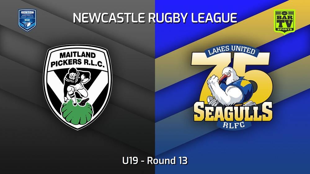 220625-Newcastle Round 13 - U19 - Maitland Pickers v Lakes United Slate Image