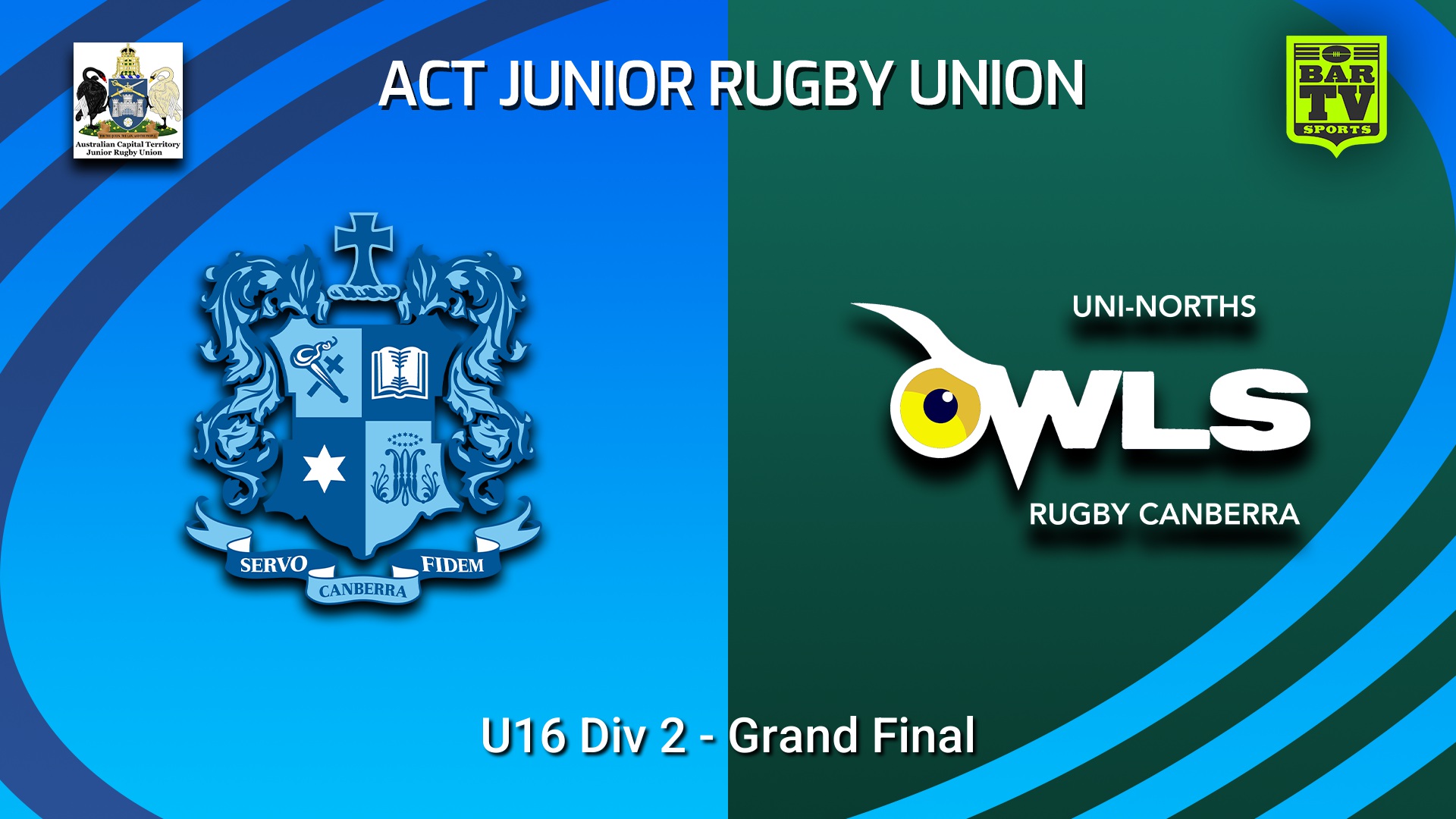 260905-video-ACT Junior Rugby Union Grand Final - U16 Div 2 - Marist College Canberra v UNI-North Owls Slate Image