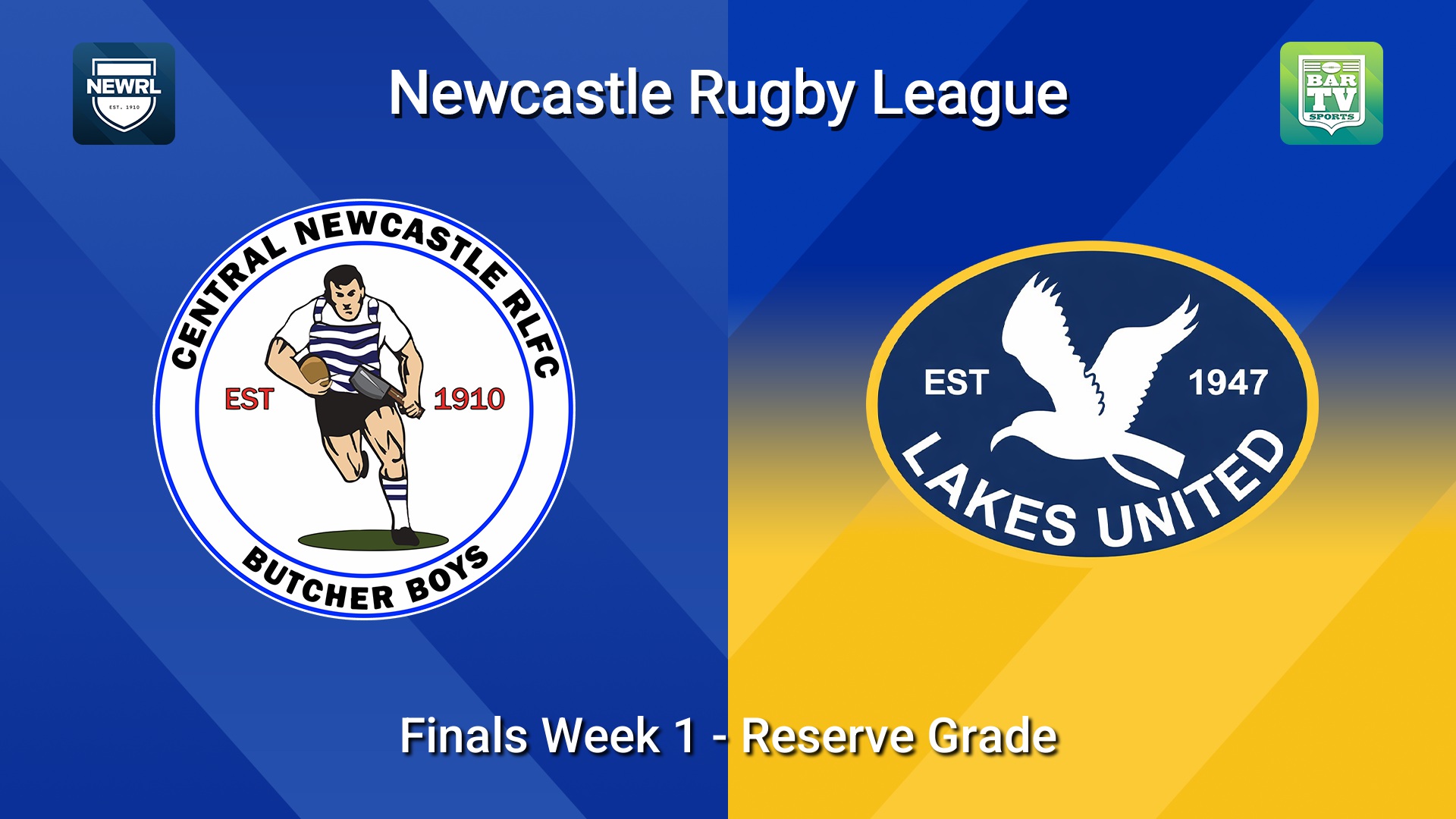 260816-video-Newcastle RL Finals Week 1 - Reserve Grade - Central Newcastle v Lakes United Seagulls Slate Image