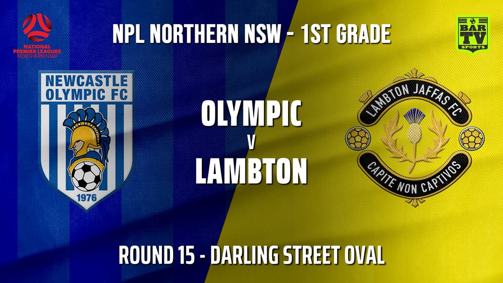 MINI GAME: NNSW NPL Round 15 - Newcastle Olympic v Lambton Jaffas FC Slate Image