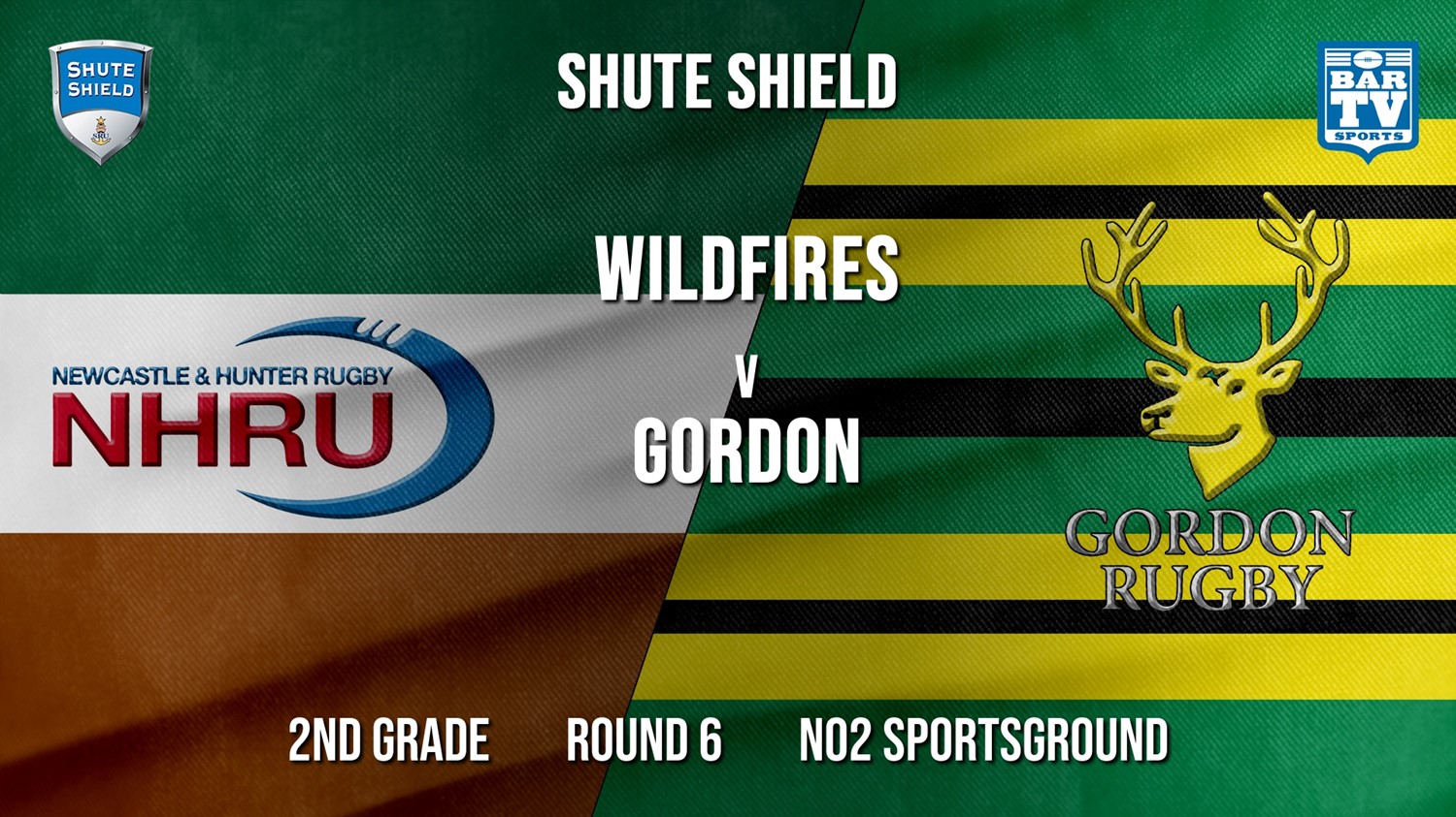 Shute Shield Round 6 - 2nd Grade - NHRU Wildfires v Gordon Minigame Slate Image