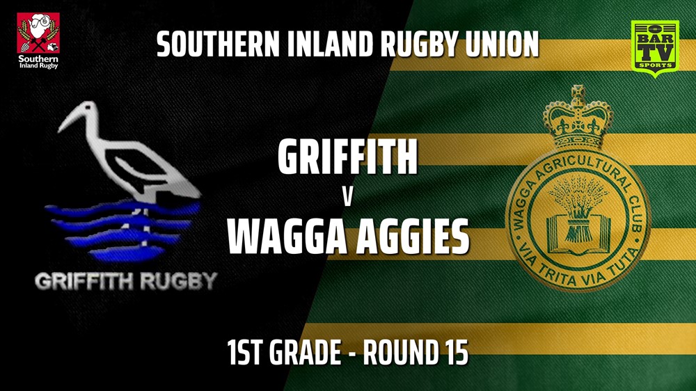 210724-Southern Inland Rugby Union Round 15 - 1st Grade - Griffith v Wagga Agricultural College Minigame Slate Image