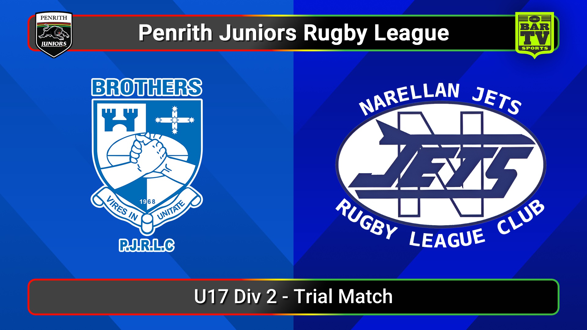 240310-Penrith & District Junior Rugby League Trial Match - U17 Div 2 - Brothers v Narellan Jets Slate Image