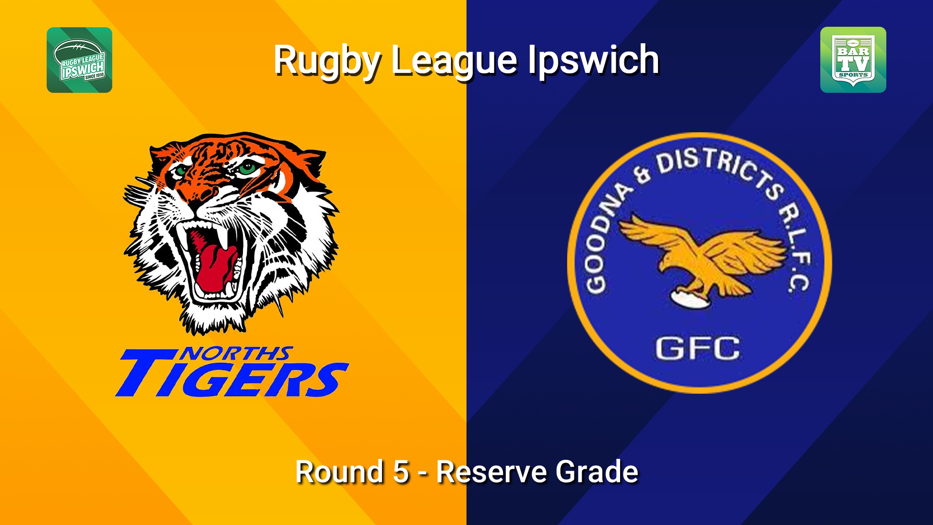 260426-video-Rugby League Ipswich Round 5 - Reserve Grade - Norths Tigers v Goodna Slate Image