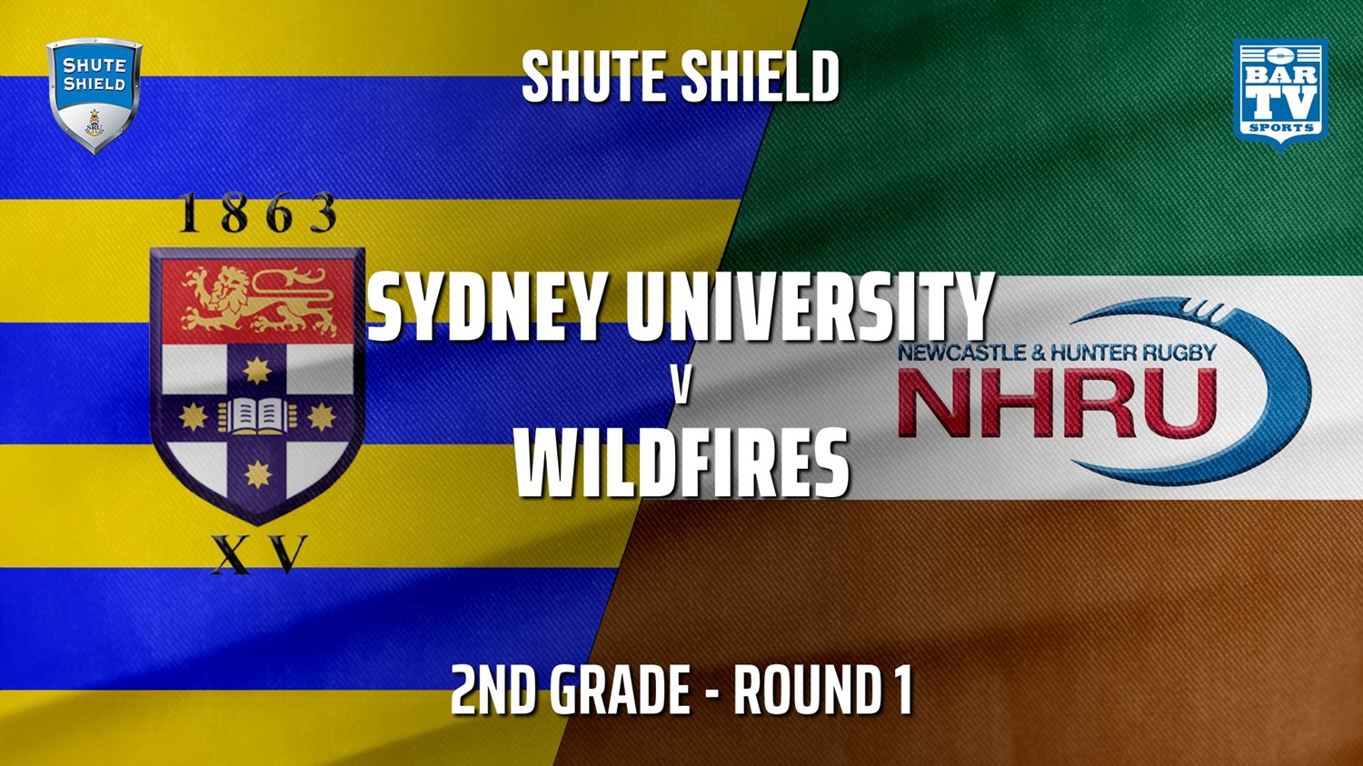Shute Shield Round 1 - 2nd Grade - Sydney University v NHRU Wildfires Minigame Slate Image