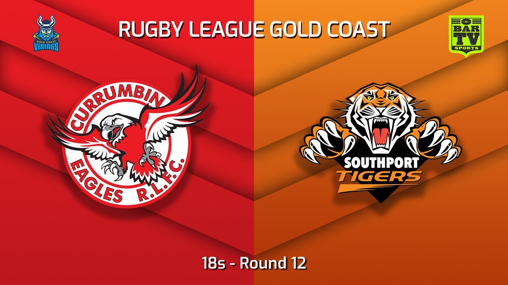 220703-Gold Coast Round 12 - 18s - Currumbin Eagles v Southport Tigers Slate Image