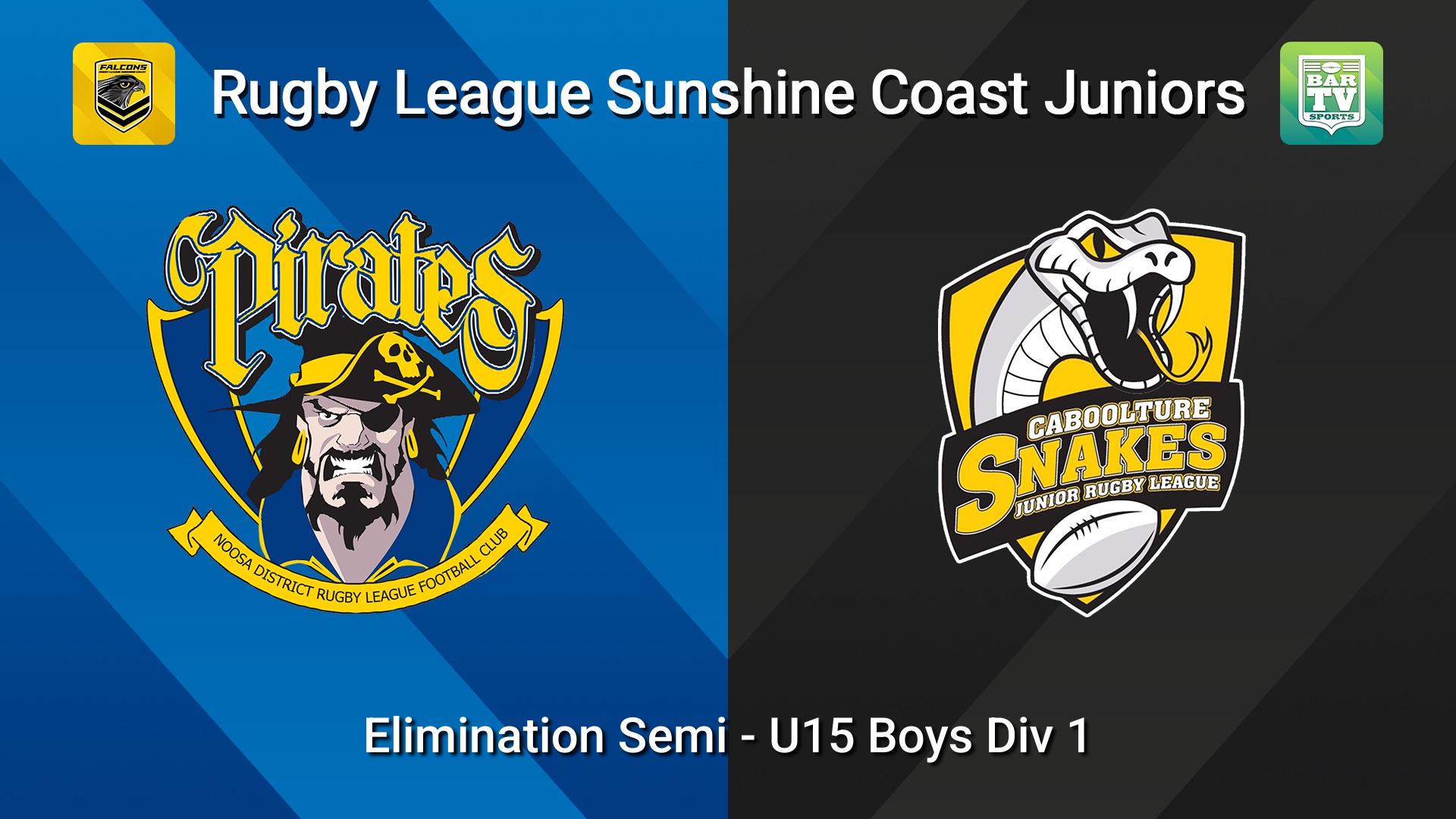 260821-video-Sunshine Coast Junior Rugby League Elimination Semi - U15 Boys Div 1 - Noosa Pirates JRL v Caboolture Snakes JRL Slate Image