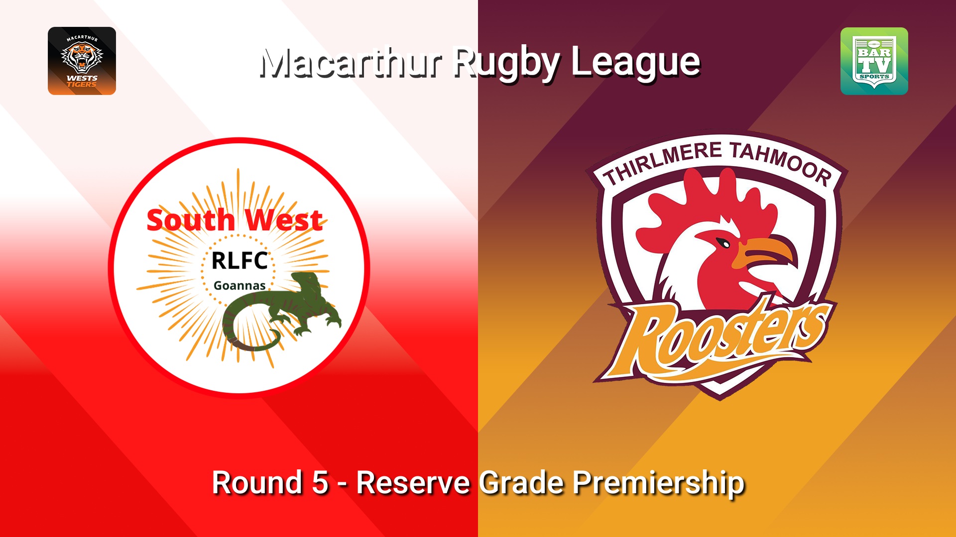 260517-video-Macarthur RL Round 5 - Reserve Grade Premiership - South West Goannas v Thirlmere Roosters Slate Image