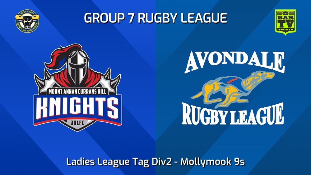 240309-South Coast Mollymook 9s - Ladies League Tag Div2 - Mt Annan Knights v Avondale Greyhounds Slate Image
