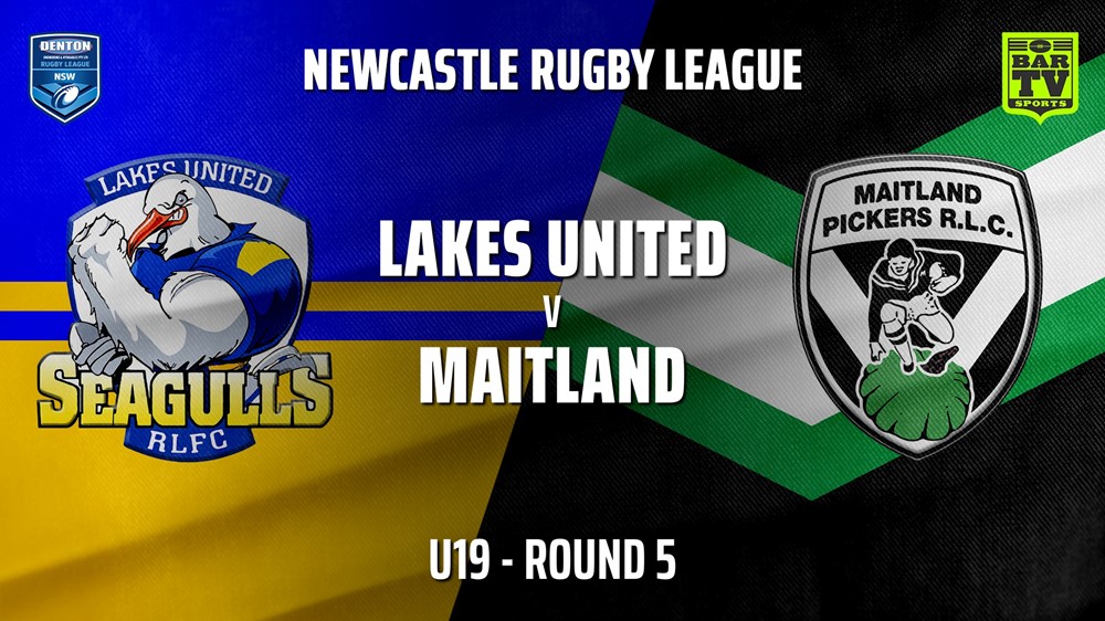 210422-Newcastle Rugby League Round 5 - U19 - Lakes United v Maitland Pickers Slate Image