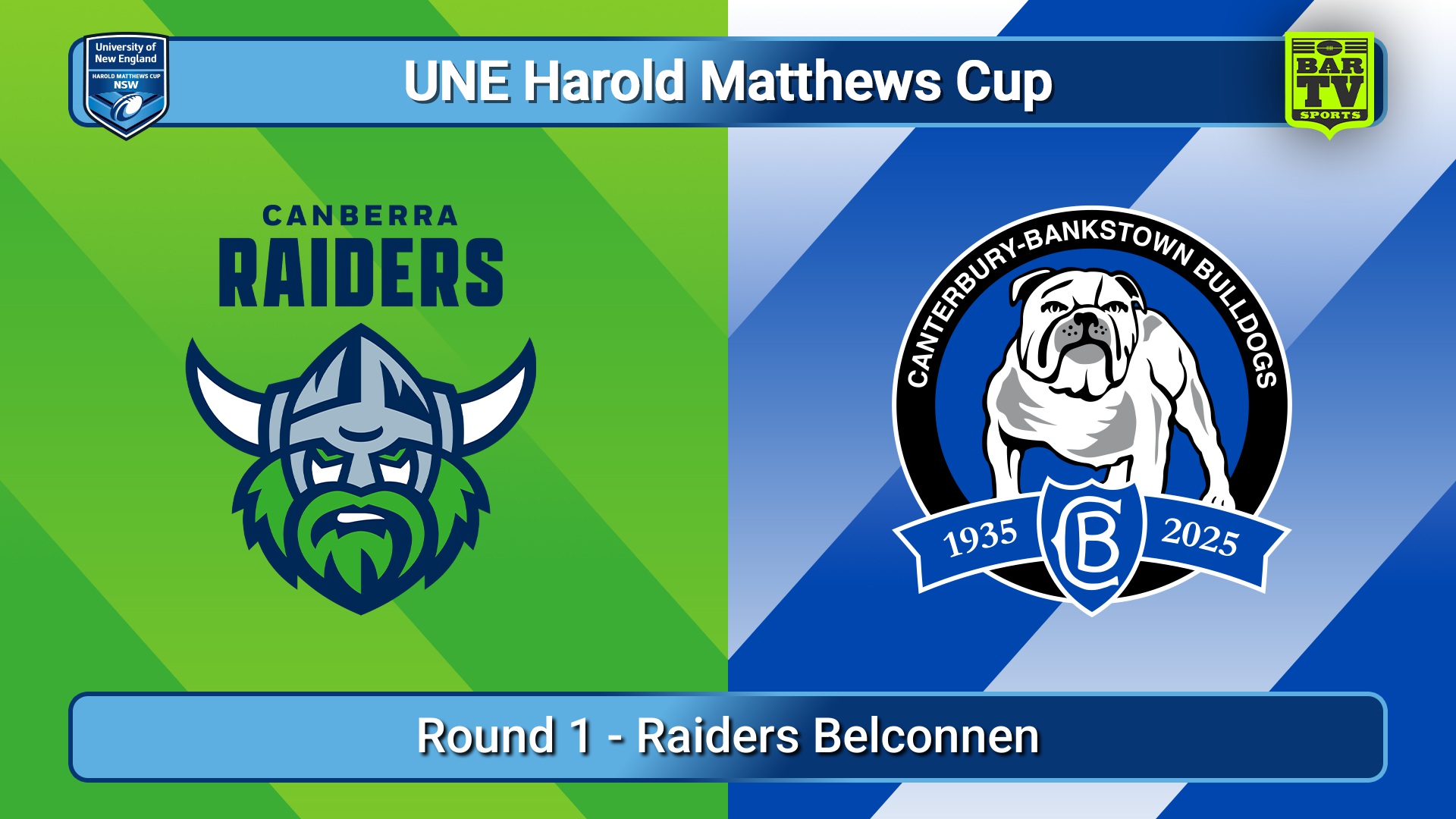 250201-video-UNE Harold Matthews Cup Round 1 - Canberra Raiders v Canterbury-Bankstown Bulldogs Slate Image