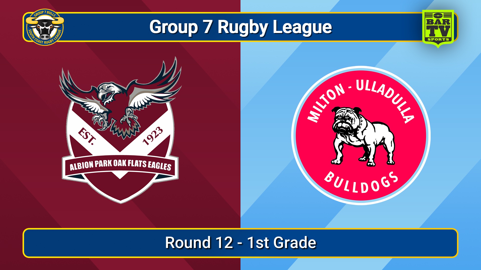 250705-video-South Coast Round 12 - 1st Grade - Albion Park Oak Flats v Milton-Ulladulla Bulldogs Slate Image