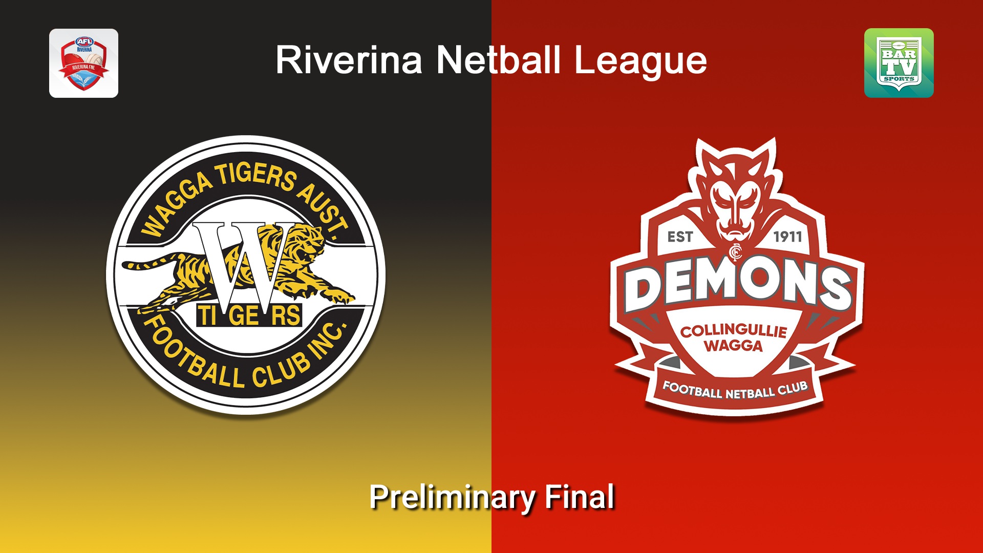 260906-video-Riverina Netball League Preliminary Final - A Reserve Grade - Wagga Tigers v Collingullie Wagga Demons Slate Image
