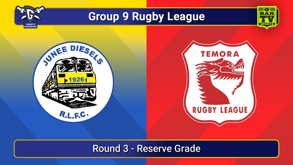 250504-video-Group 9 RL Round 3 - Reserve Grade - Junee Diesels v Temora Dragons Slate Image