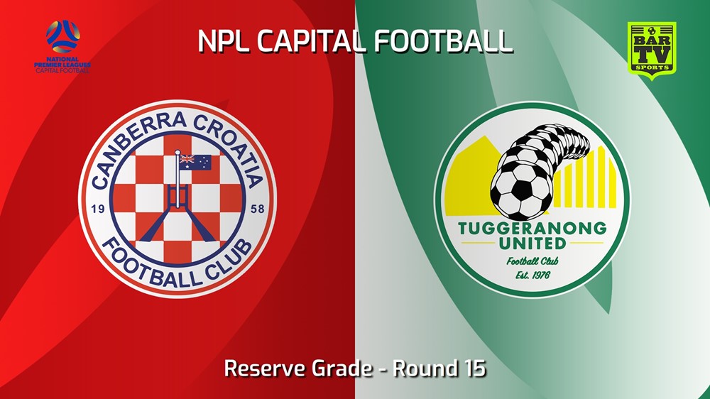 240721-video-NPL Women - Reserve Grade - Capital Football Round 15 - Canberra Croatia FC W v Tuggeranong United FC W Slate Image