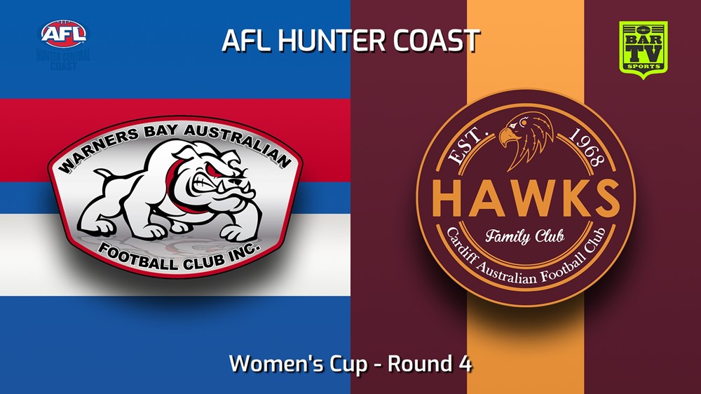 240425-video-AFL Hunter Central Coast Round 4 - Women's Cup - Warners Bay Bulldogs v Cardiff Hawks Slate Image