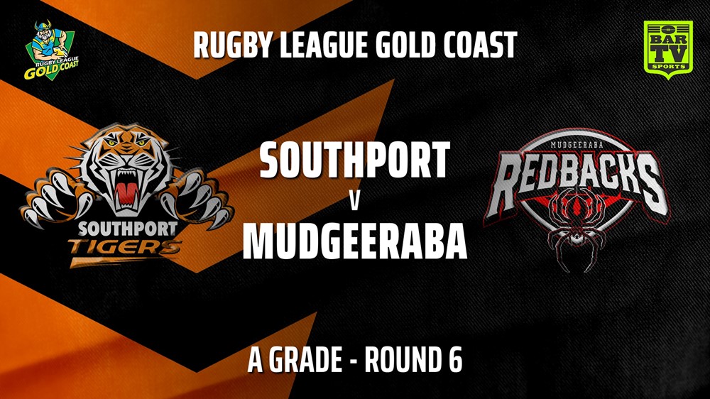 210613-Gold Coast Round 6 - A Grade - Southport Tigers v Mudgeeraba Redbacks Slate Image