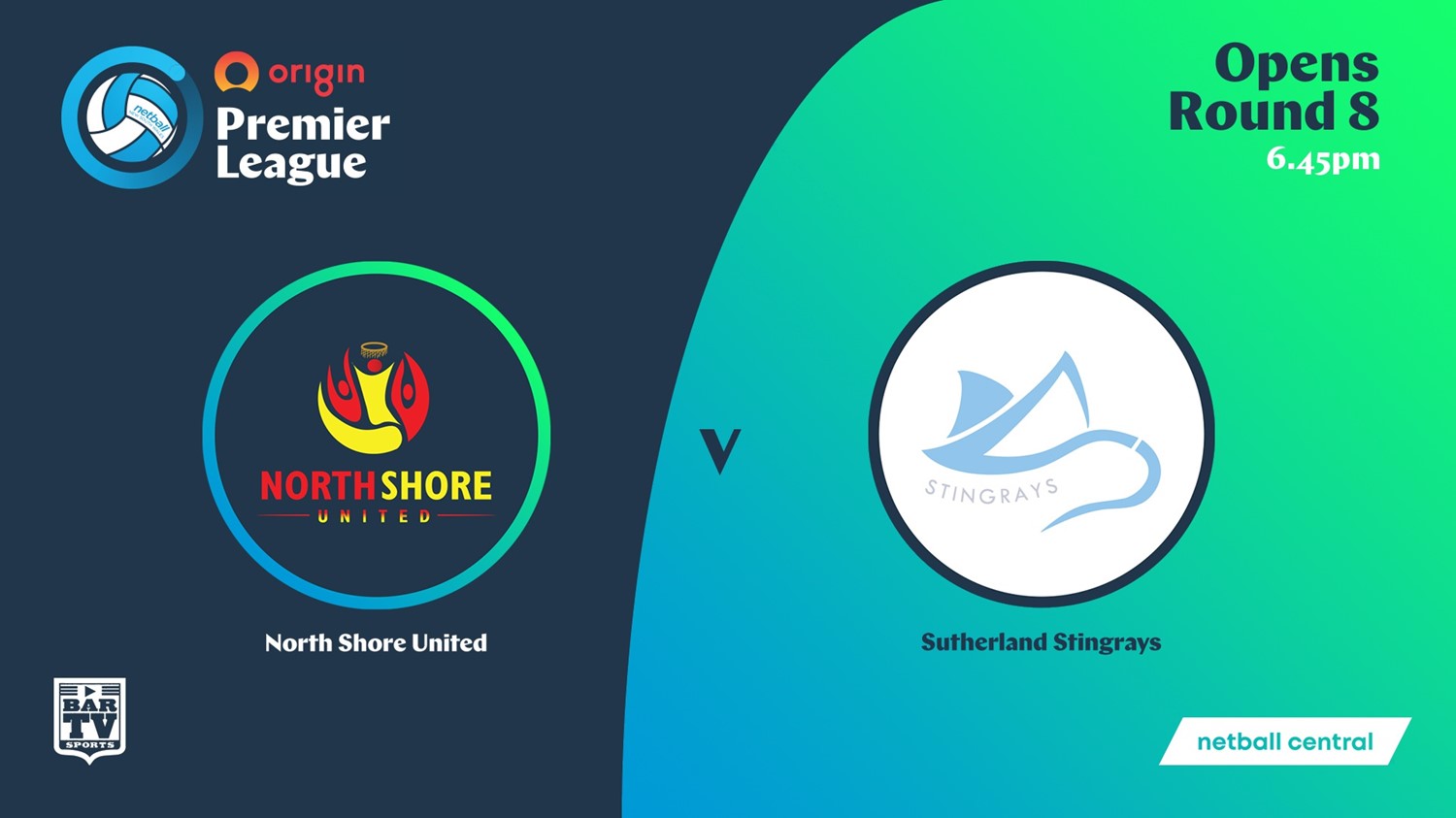 NSW Prem League Round 8 - Opens - North Shore United v Sutherland Stingrays Minigame Slate Image