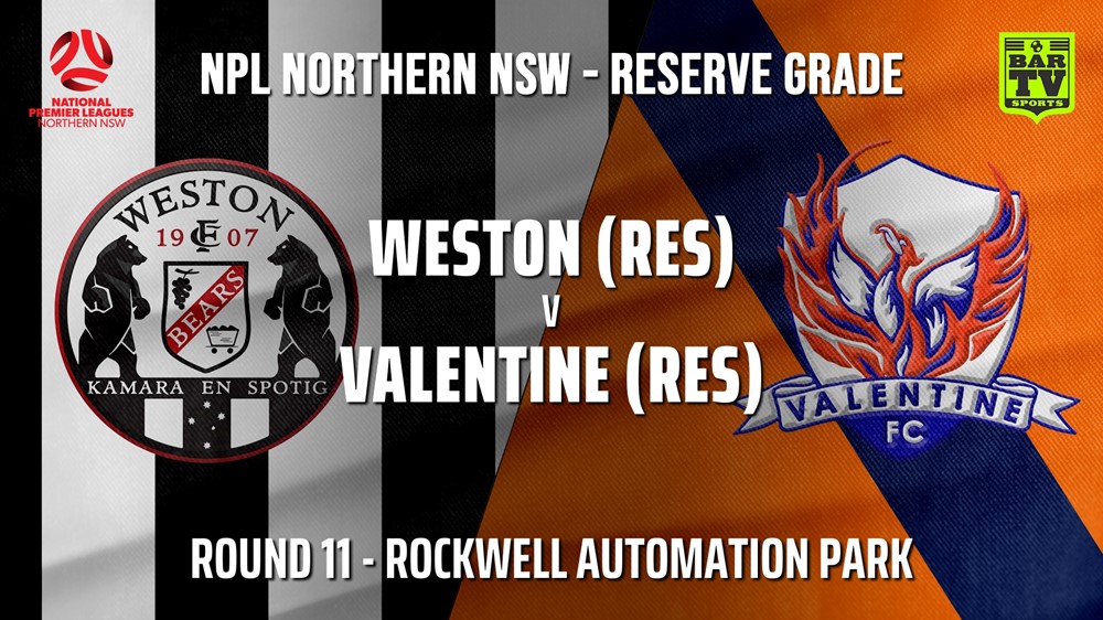 210619-Northern NPL Reserves Round 11 - Weston Workers FC v Valentine Phoenix FC Slate Image