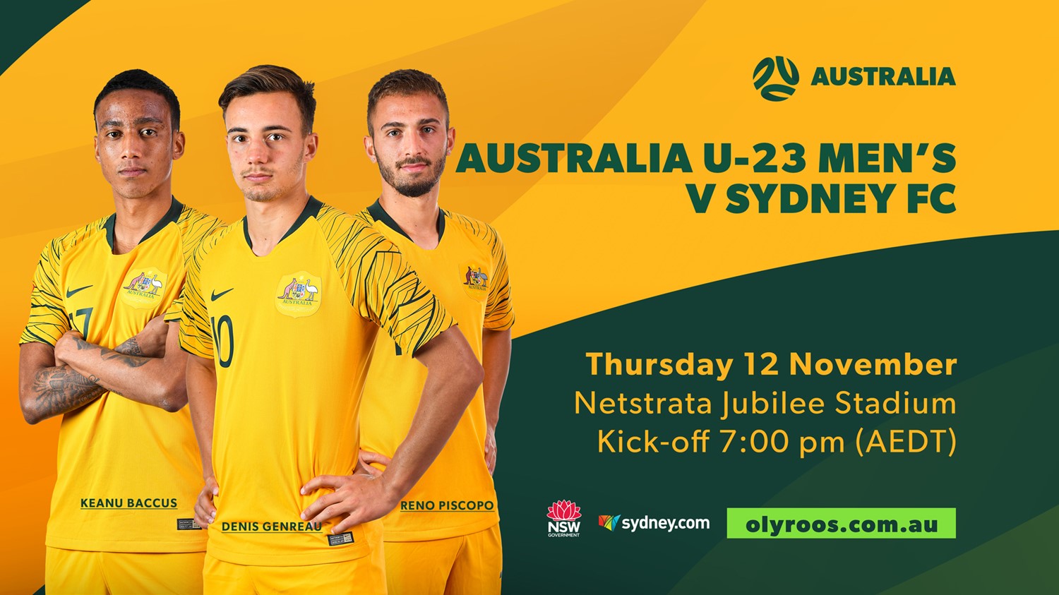 International Friendly - Australia U23s v Sydney FC Slate Image