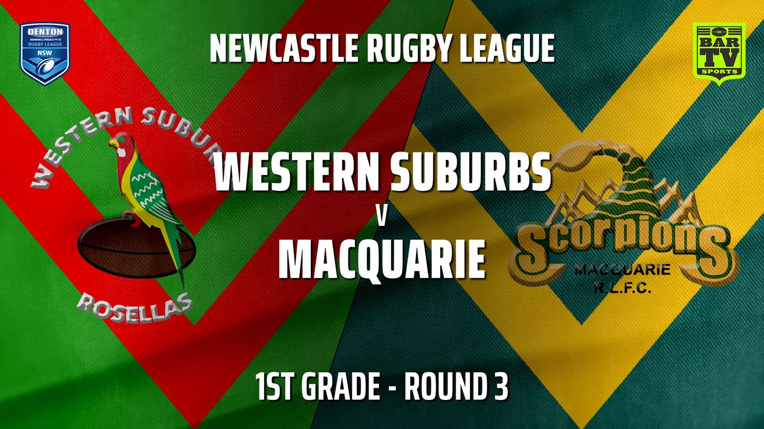 Newcastle Rugby League Round 3 - 1st Grade - Western Suburbs Rosellas v Macquarie Scorpions Slate Image