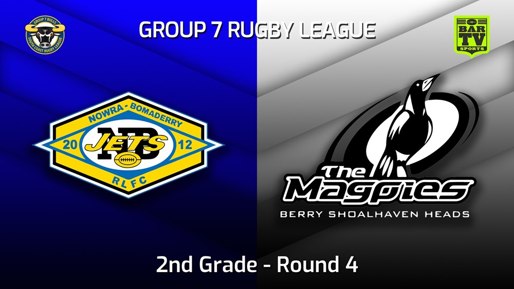 220508-South Coast Round 4 - 2nd Grade - Nowra-Bomaderry Jets v Berry-Shoalhaven Heads Magpies Slate Image