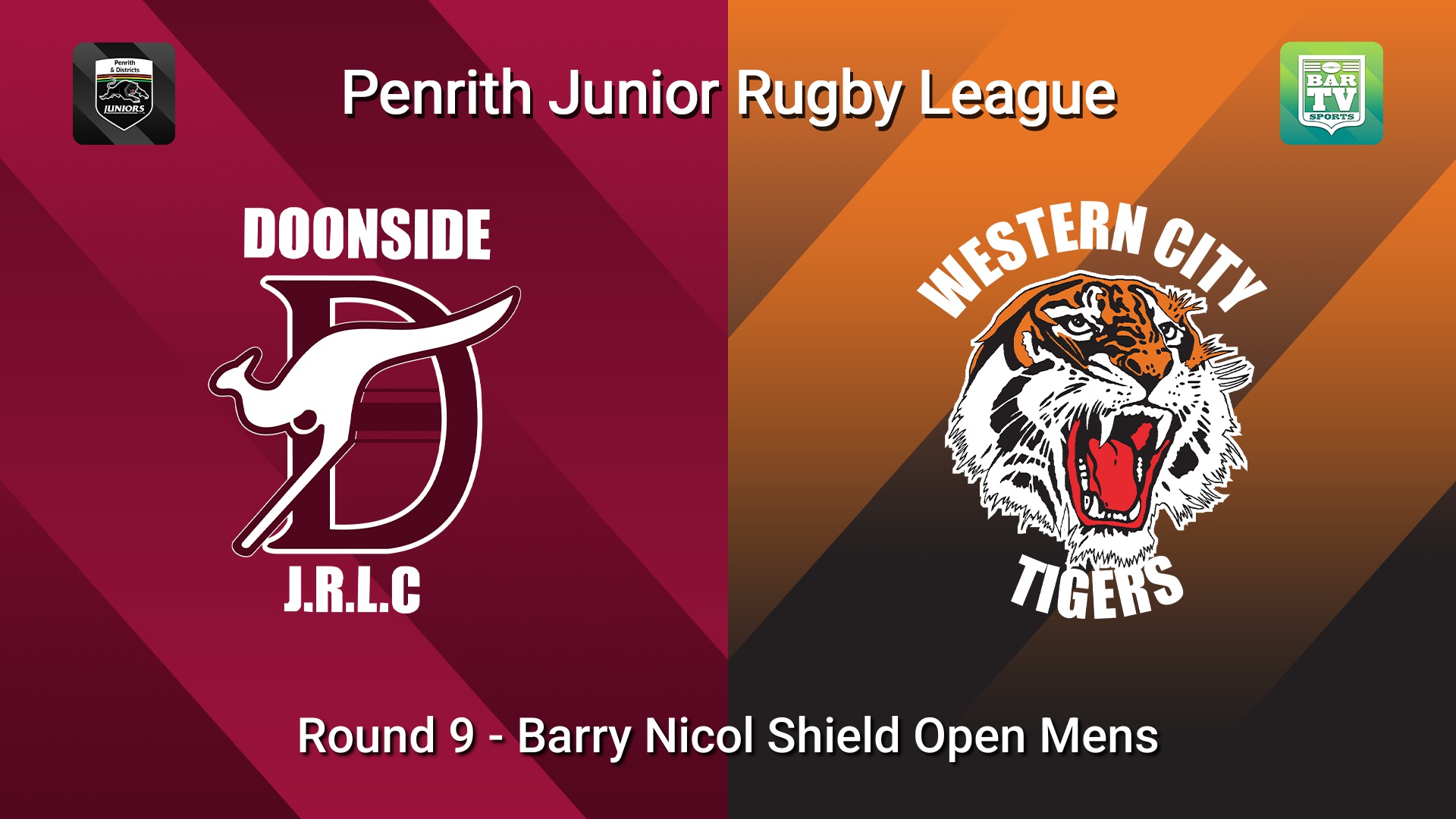 260614-video-Penrith & District Junior Rugby League Round 9 - Barry Nicol Shield Open Mens - Doonside v Western City Tigers Slate Image