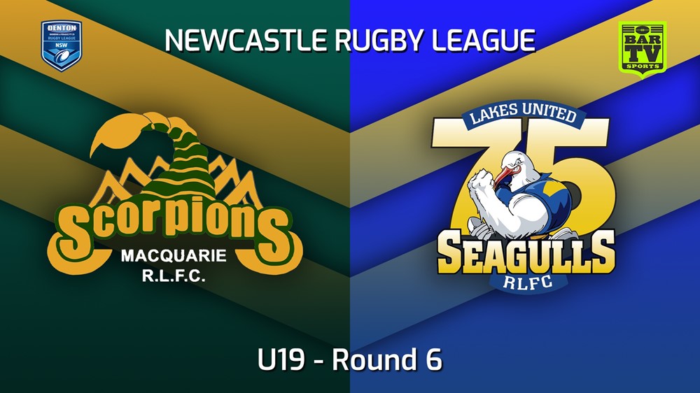 220430-Newcastle Round 6 - U19 - Macquarie Scorpions v Lakes United Slate Image