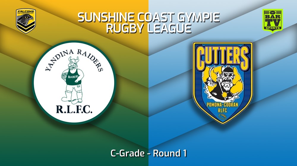 230325-Sunshine Coast RL Round 1 - C-Grade - Yandina Raiders v Pomona Cooran Cutters Slate Image