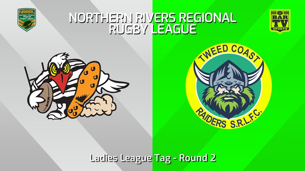 240414-Northern Rivers Round 2 - Ladies League Tag - Tweed Heads Seagulls v Tweed Coast Raiders Slate Image