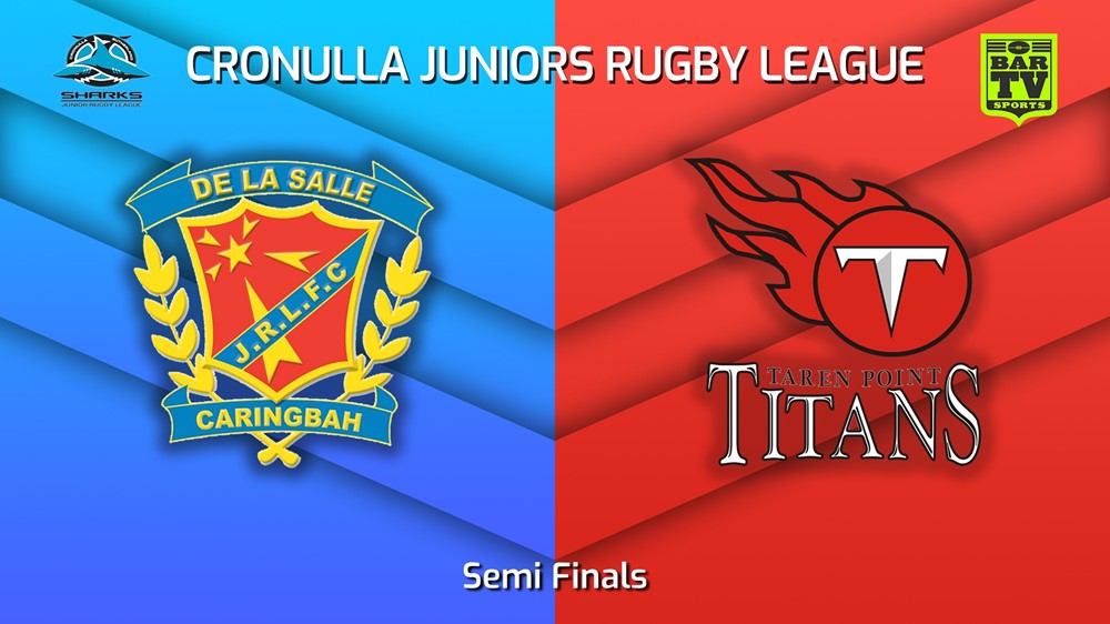 230813-Cronulla Juniors Semi Finals - U18 Gold - De La Salle v Taren Point Titans Minigame Slate Image