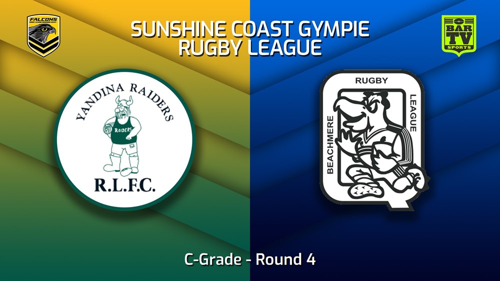 230422-Sunshine Coast RL Round 4 - C-Grade - Yandina Raiders v Beachmere Pelicans Minigame Slate Image