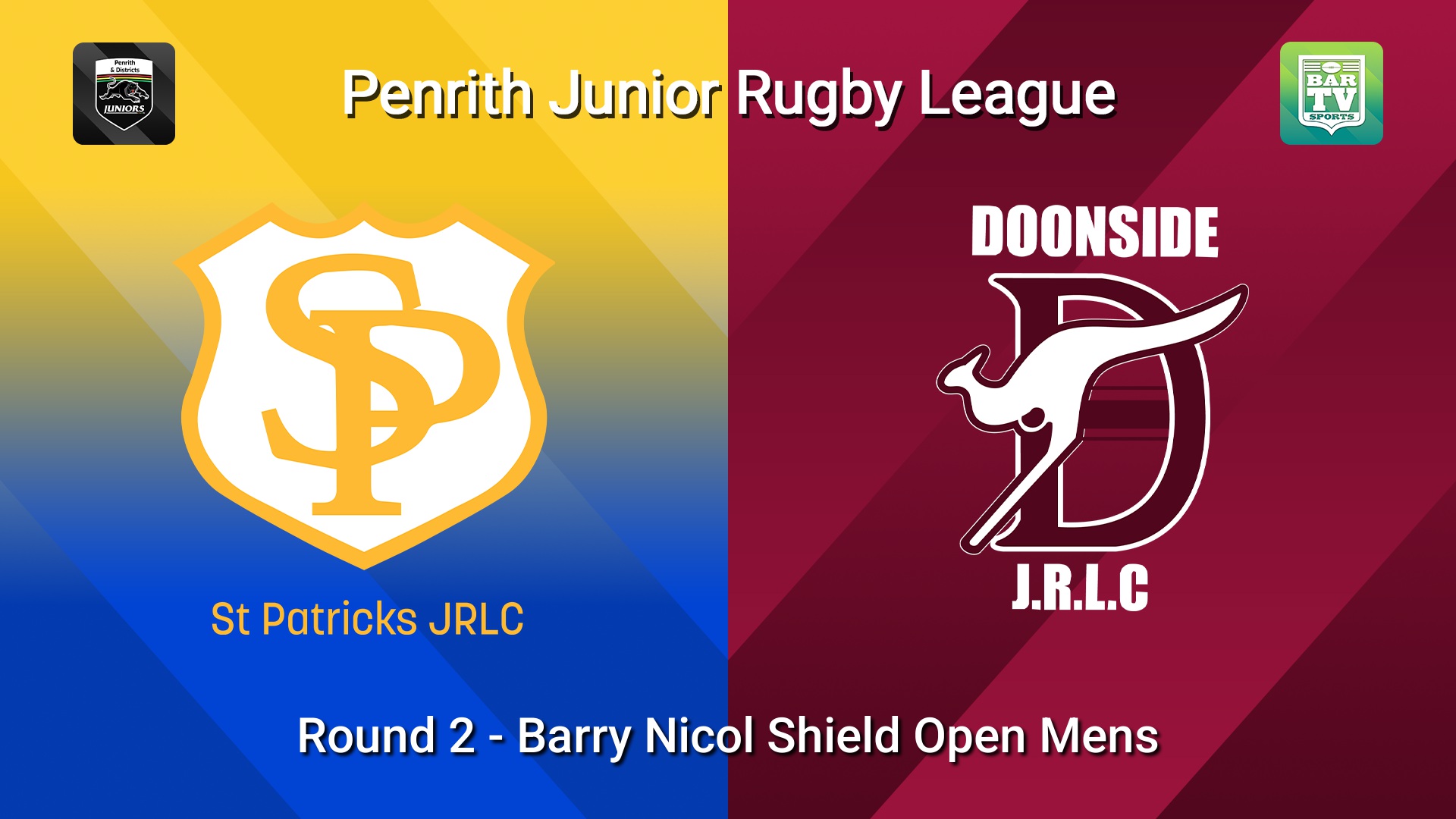 260412-video-Penrith & District Junior Rugby League Round 2 - Barry Nicol Shield Open Mens - St Patricks v Doonside Slate Image
