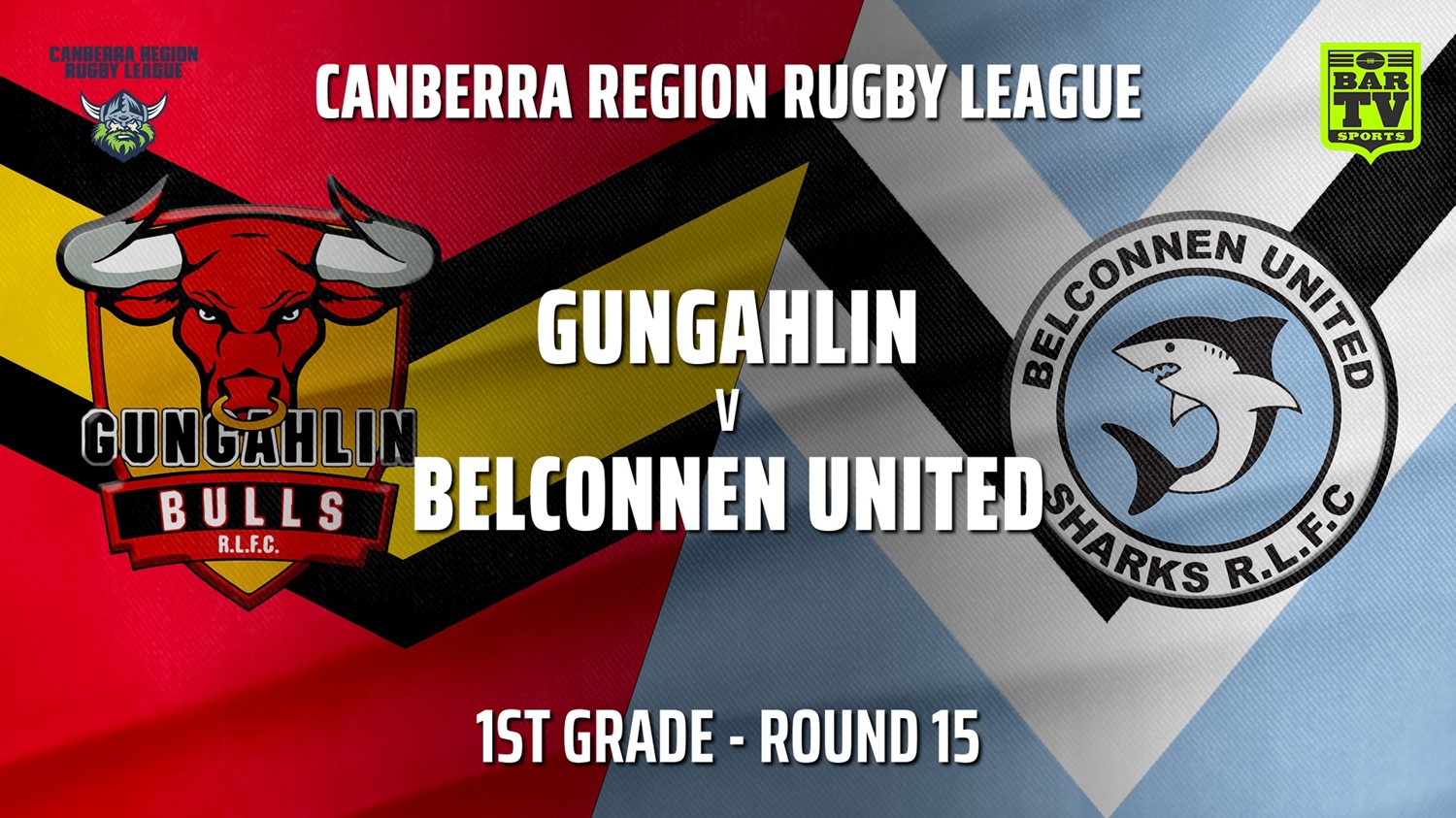 210807-Canberra Round 15 - 1st Grade - Gungahlin Bulls v Belconnen United Sharks Slate Image