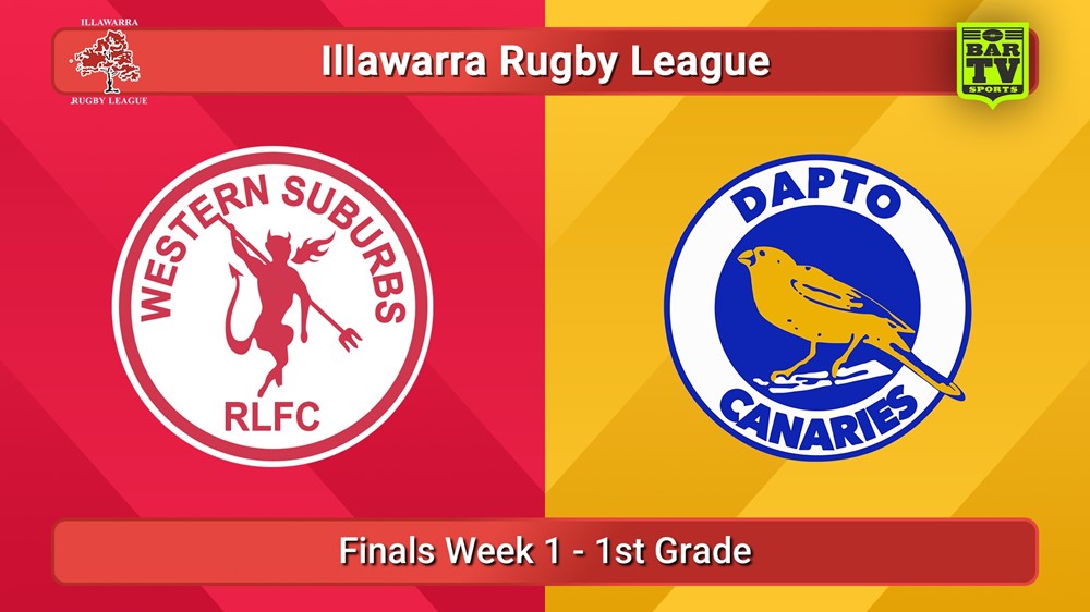 250823-video-Illawarra QUALIFYING FINAL - 1st Grade - Western Suburbs Devils v Dapto Canaries Slate Image