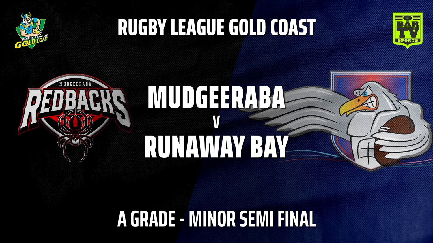 210925-Gold Coast Minor Semi Final - A Grade - Mudgeeraba Redbacks v Runaway Bay Minigame Slate Image