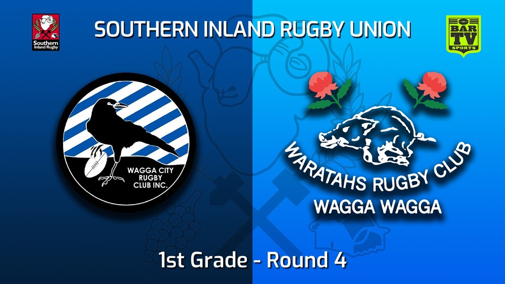 MINI GAME: Southern Inland Rugby Union Round 4 - 1st Grade - Wagga City v Wagga Waratahs Slate Image