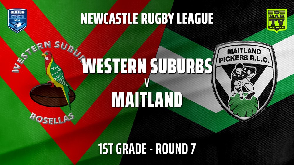210508-Newcastle Rugby League Round 7 - 1st Grade - Western Suburbs Rosellas v Maitland Pickers Slate Image