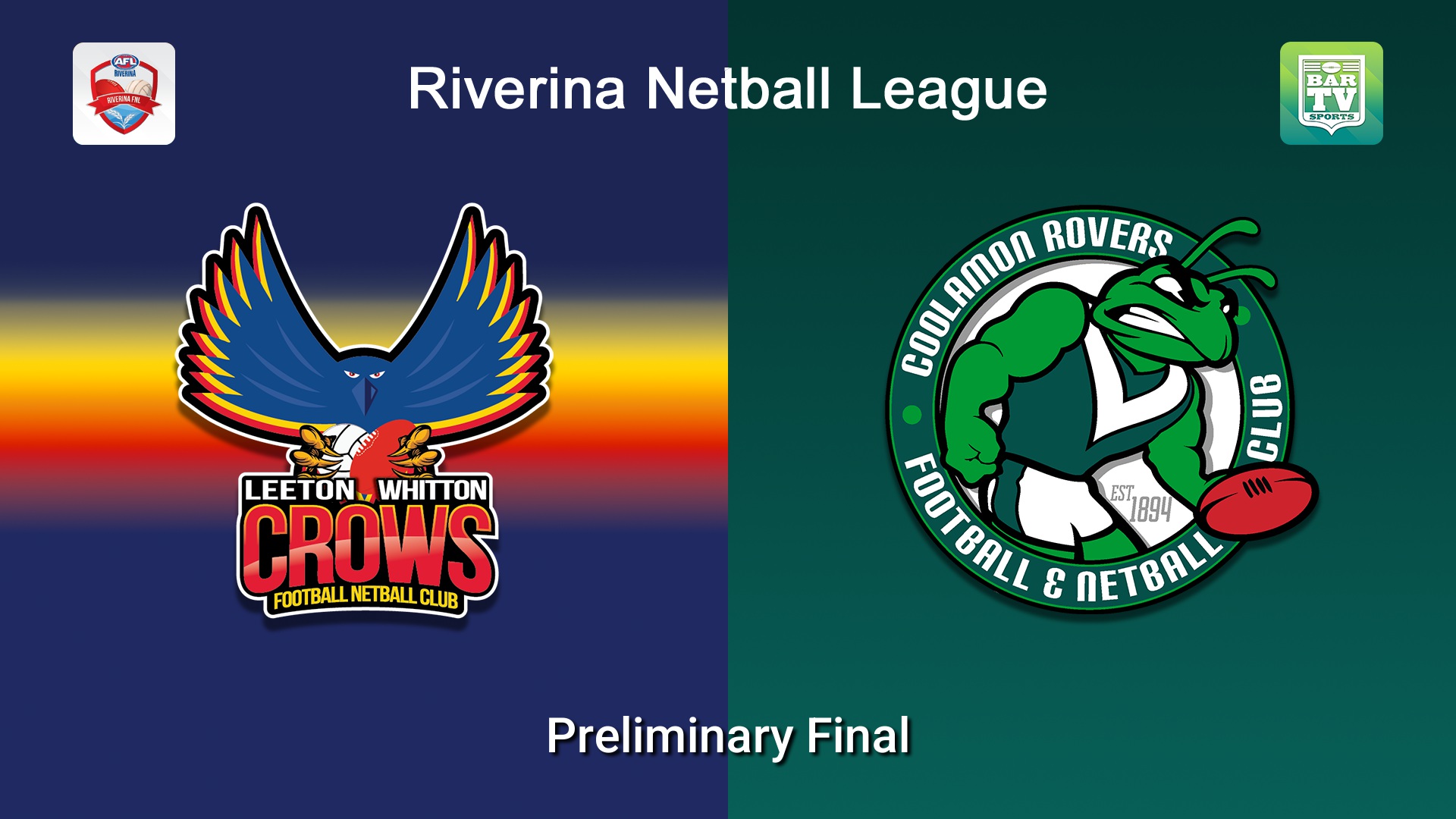260906-video-Riverina Netball League Preliminary Final - C Grade - Leeton Whitton Crows v Coolamon Rovers Slate Image