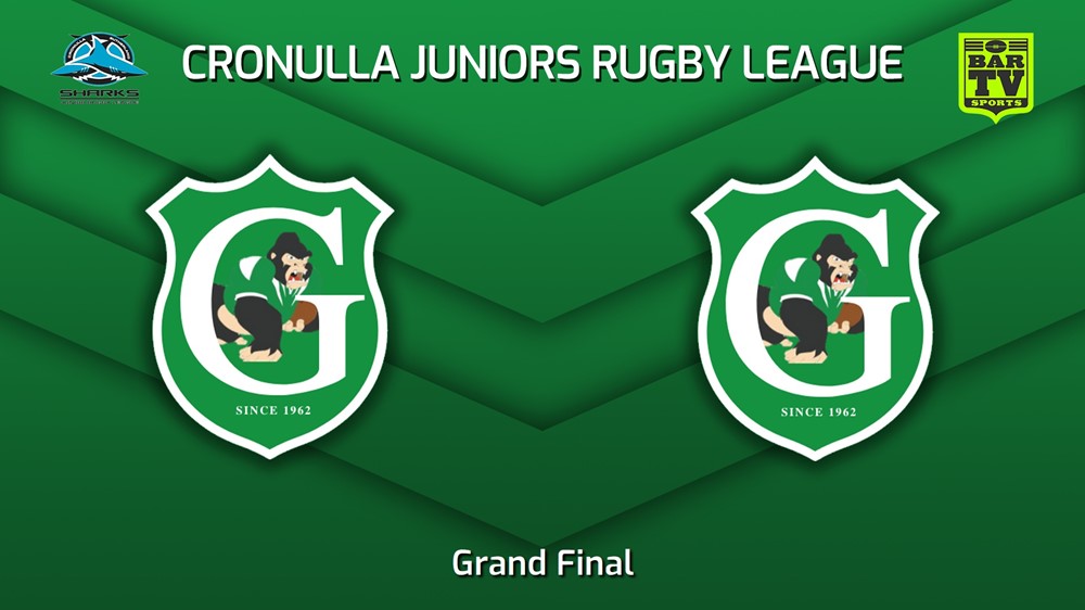 230826-Cronulla Juniors Grand Final - U10 Silver - Gymea Gorillas v Gymea Gorillas Minigame Slate Image
