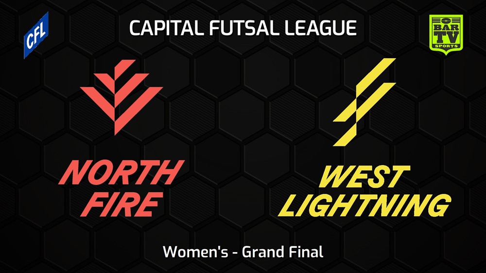 230212-Capital Football Futsal Grand Final - Women's - North Canberra Fire v West Canberra Lightning Slate Image