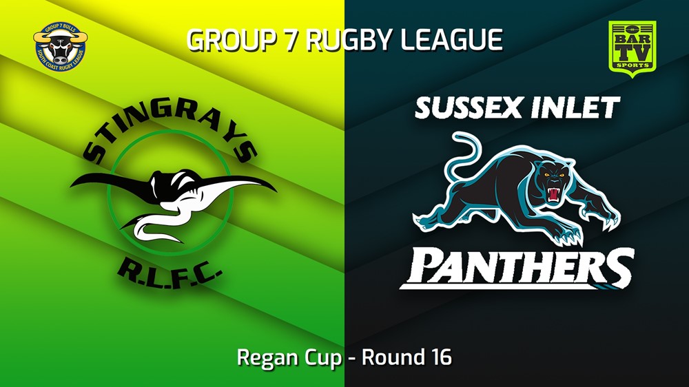 220814-South Coast Round 16 - Regan Cup - Stingrays of Shellharbour v Sussex Inlet Panthers Minigame Slate Image