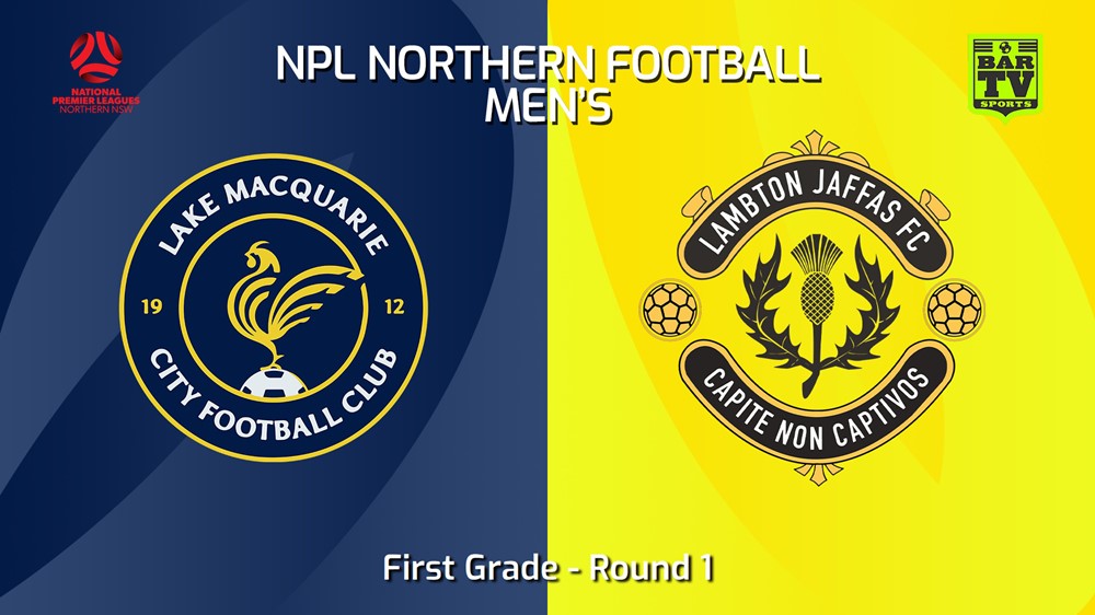 240224-NNSW NPLM Round 1 - Lake Macquarie City FC v Lambton Jaffas FC Slate Image