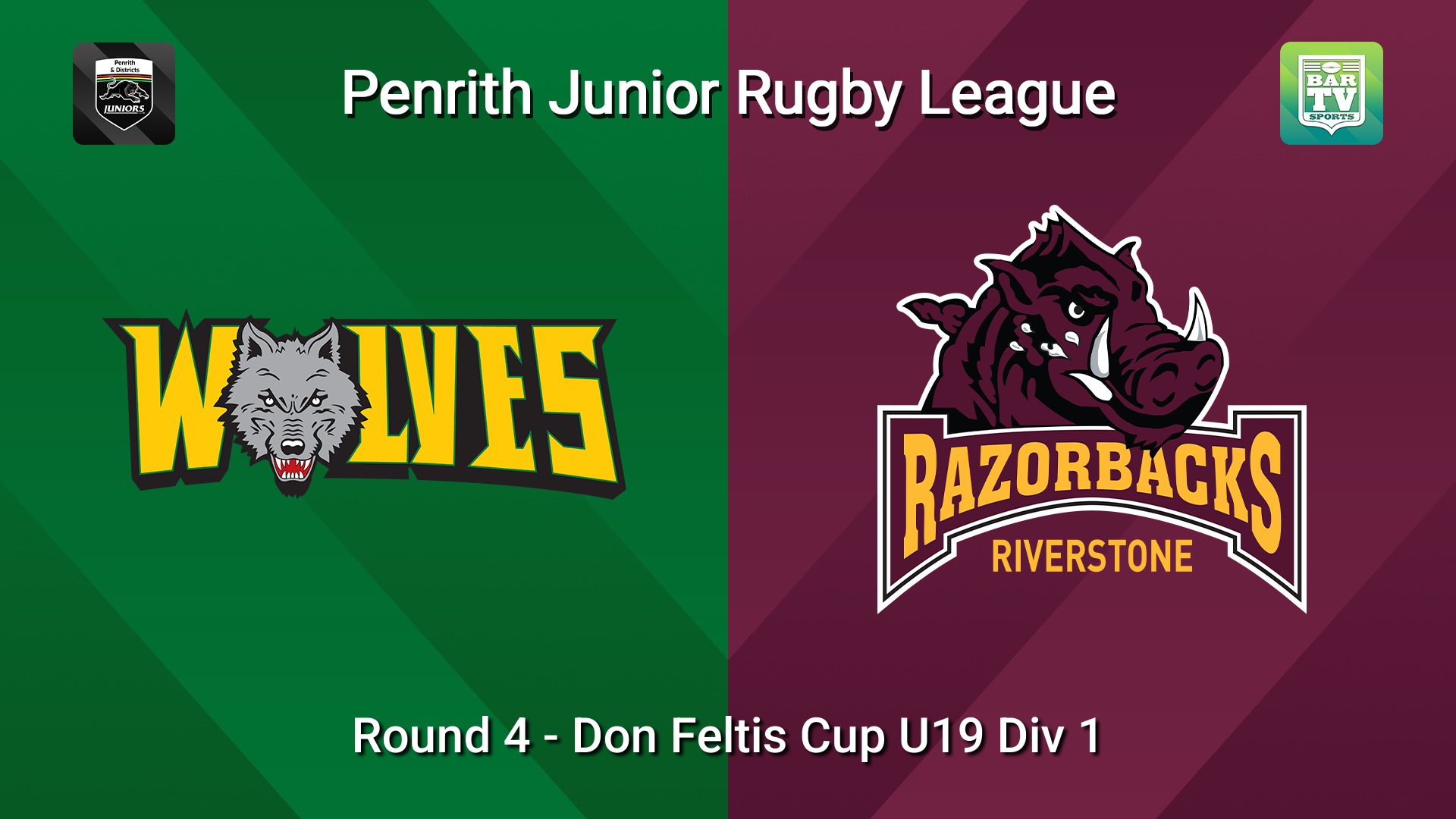 260425-video-Penrith & District Junior Rugby League Round 4 - Don Feltis Cup U19 Div 1 - Windsor Wolves v Riverstone Slate Image