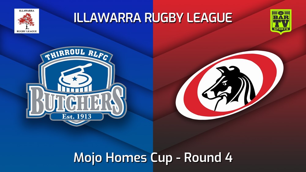 MINI GAME: Illawarra Round 4 - Mojo Homes Cup - Thirroul Butchers v Collegians Slate Image