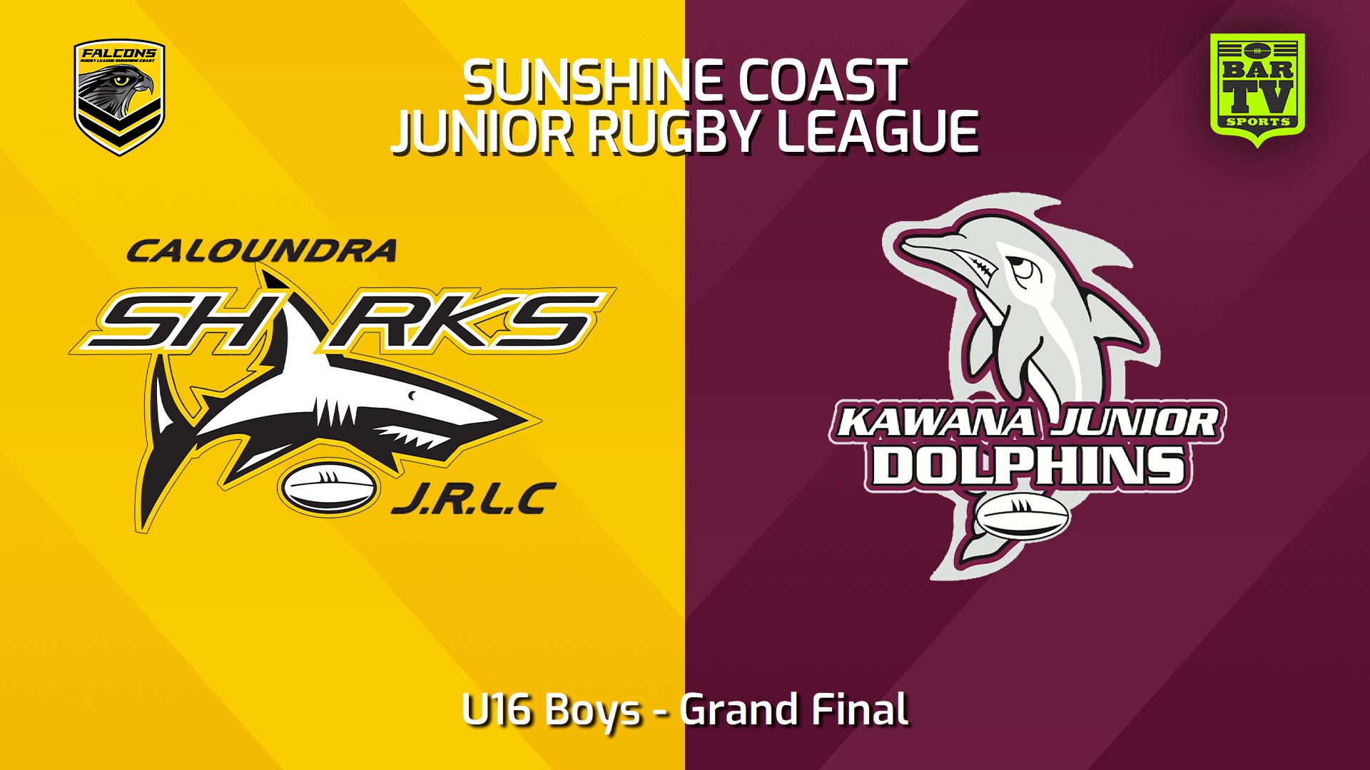 240907-video-Sunshine Coast Junior Rugby League Grand Final - U16 Boys - Caloundra Sharks JRL v Kawana Dolphins JRL Slate Image